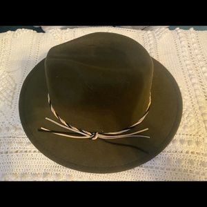 Olive green fall/winter hat